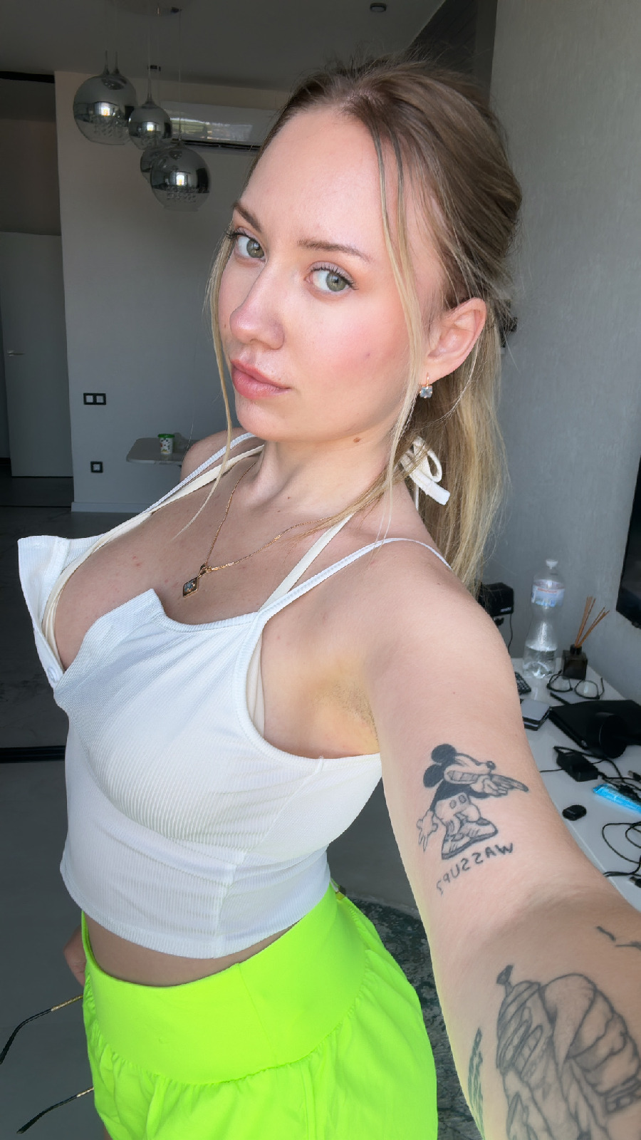 KateV in her underwear in Santiago de Cuba