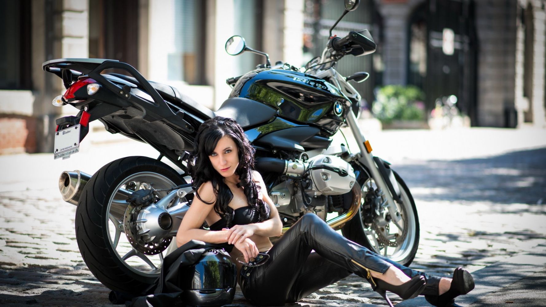 European women on bikes in Santiago de Cuba