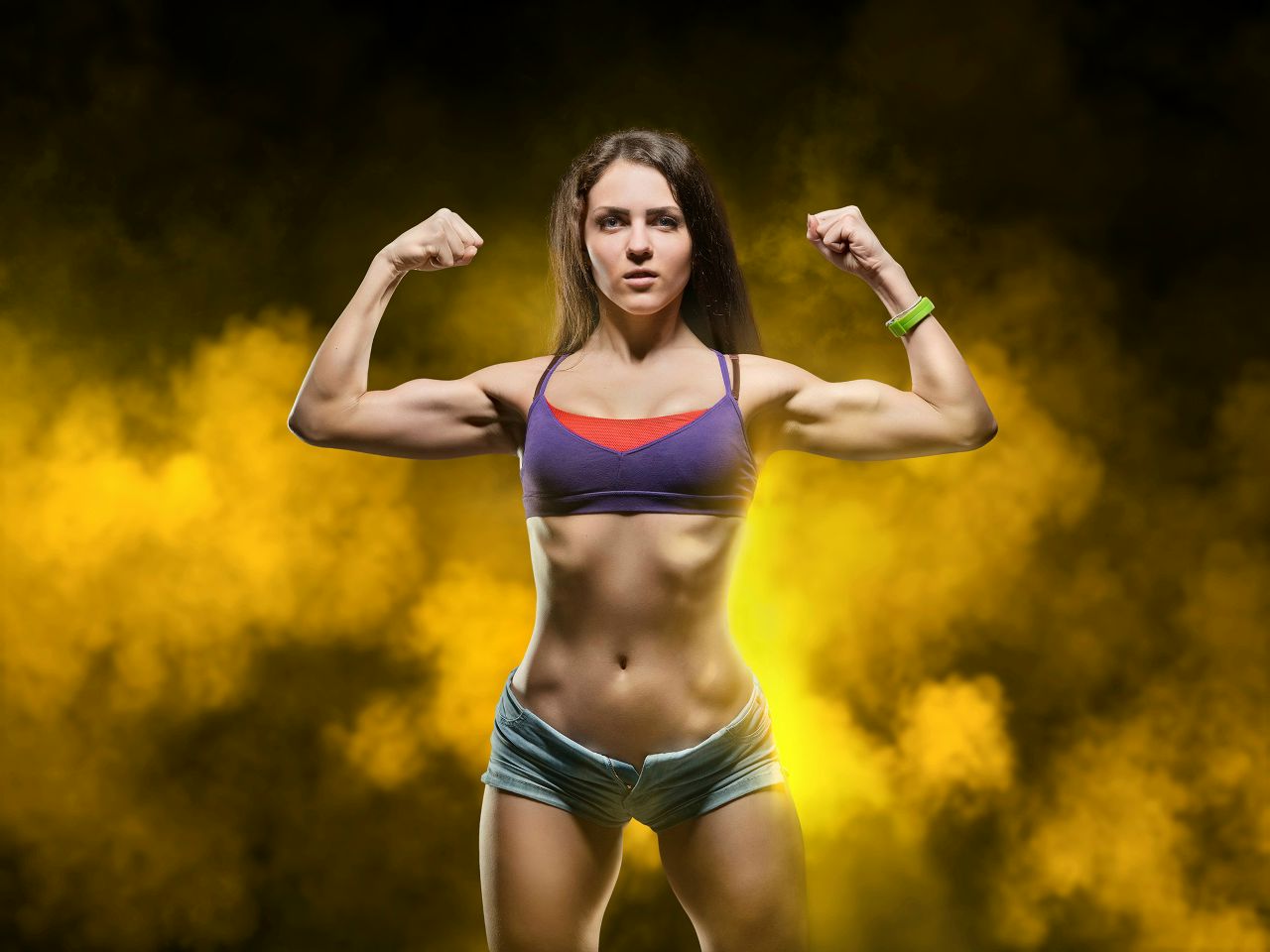 Athletic girls in Santiago de Cuba